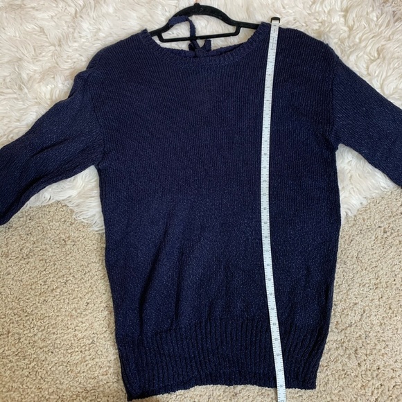 [AVLN] Lace Cutout Back Tunic Sweater NWOT - Picture 9 of 10